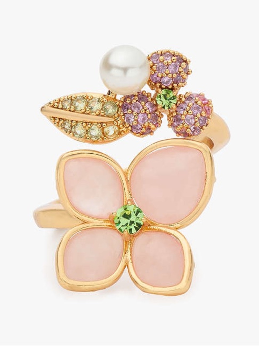 NWT $128 kate spade Pastel Petals Ring - Picture 1 of 12
